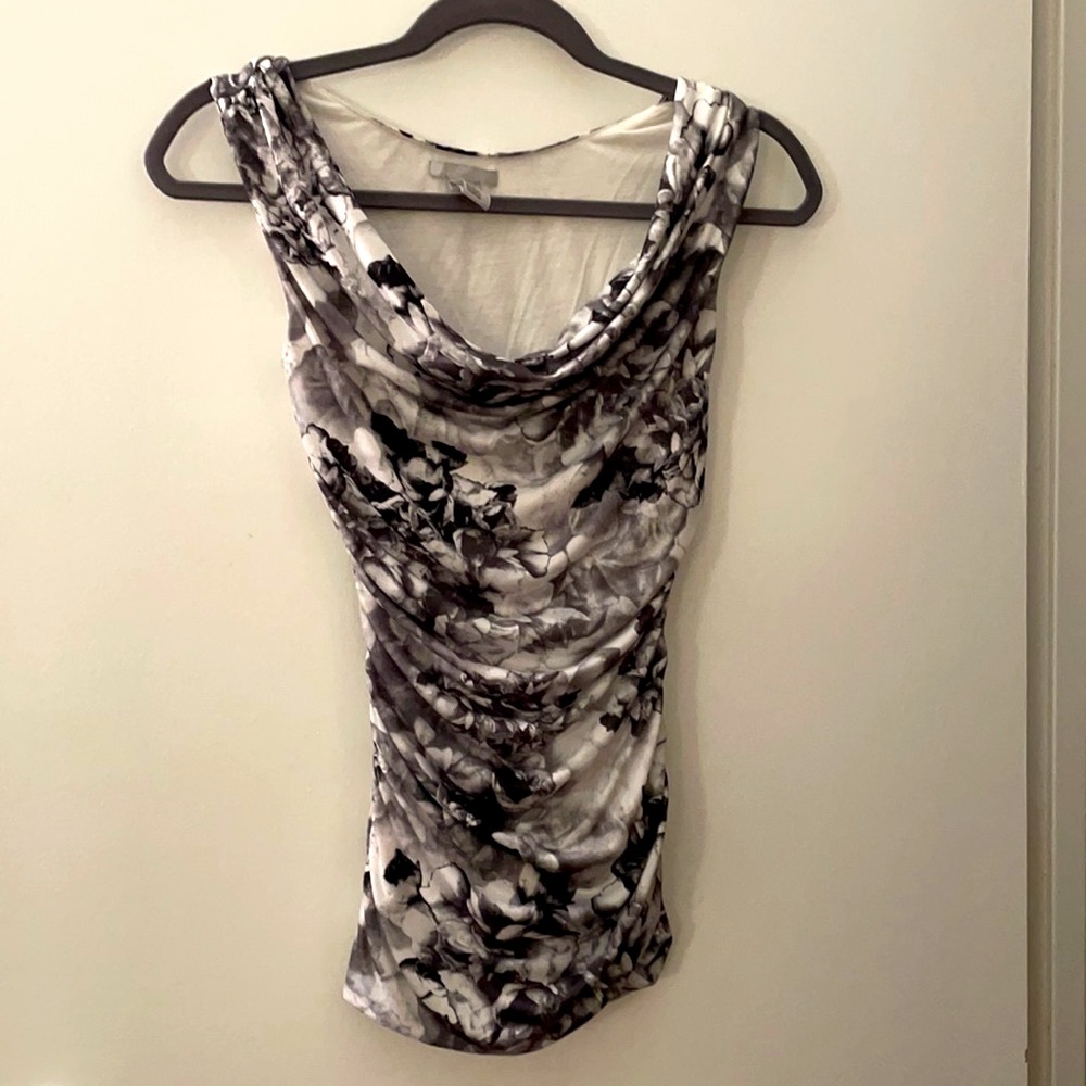 Ruched graphic top